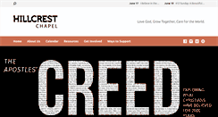 Desktop Screenshot of hillcrestchapel.com