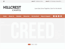 Tablet Screenshot of hillcrestchapel.com